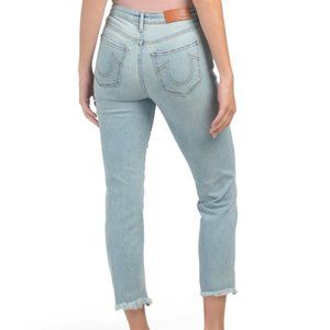 True Religion Sz 28 Starr High Rise Straight Jeans